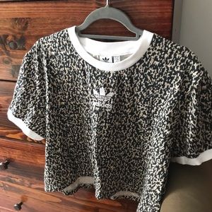 Adidas Leoflage Trefoil Crop Tee